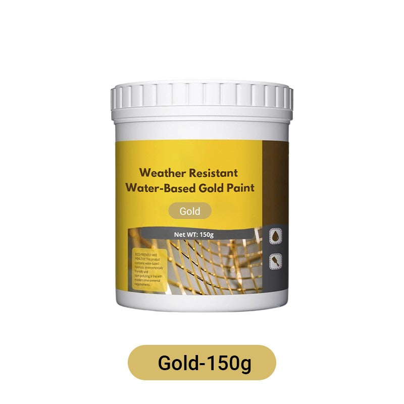 Water-Based Finish in Metallic Gold – Weather-Resistant Coating