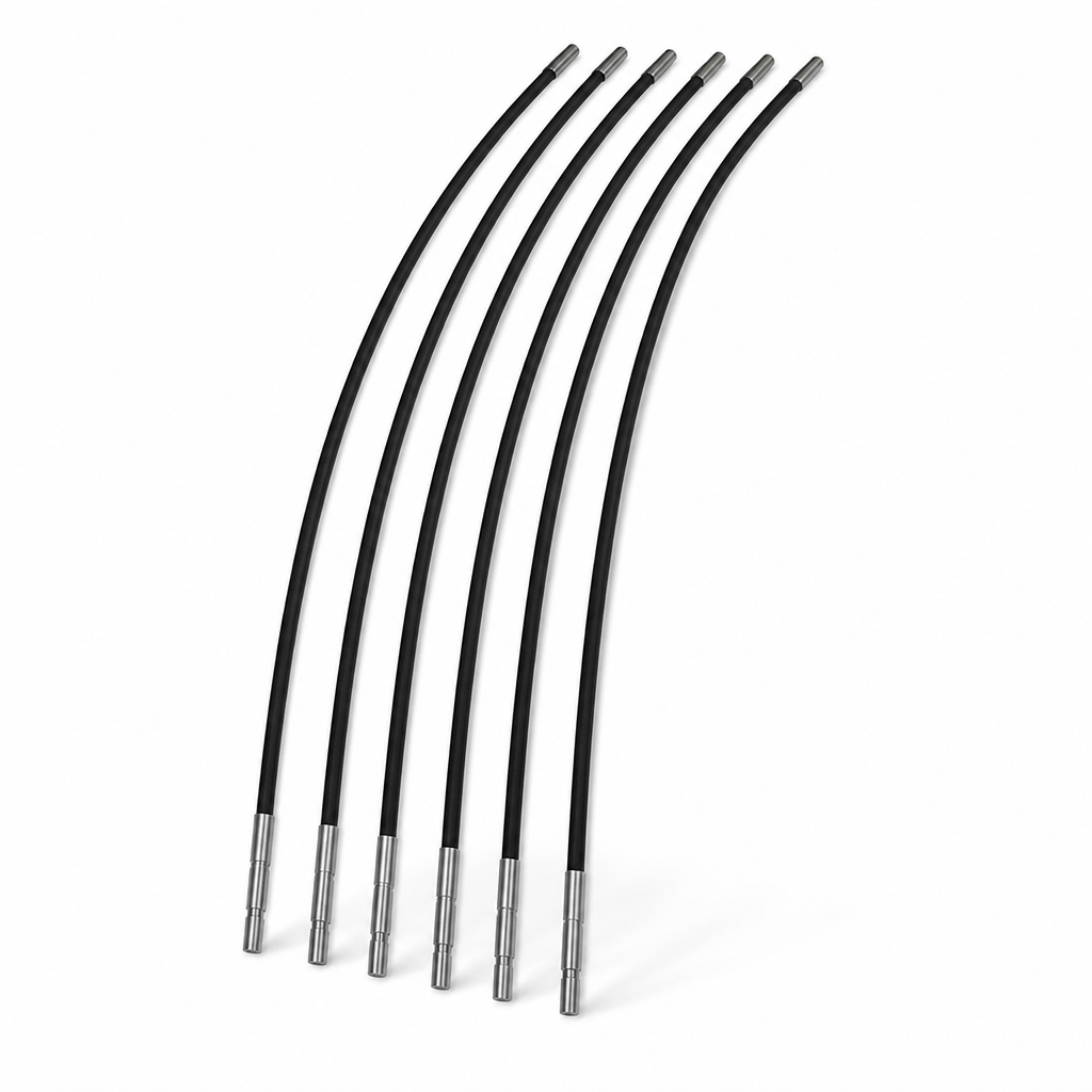 Rust-Free Fiberglass Garden Hoops With Galvanized Connectors (Set of 5)