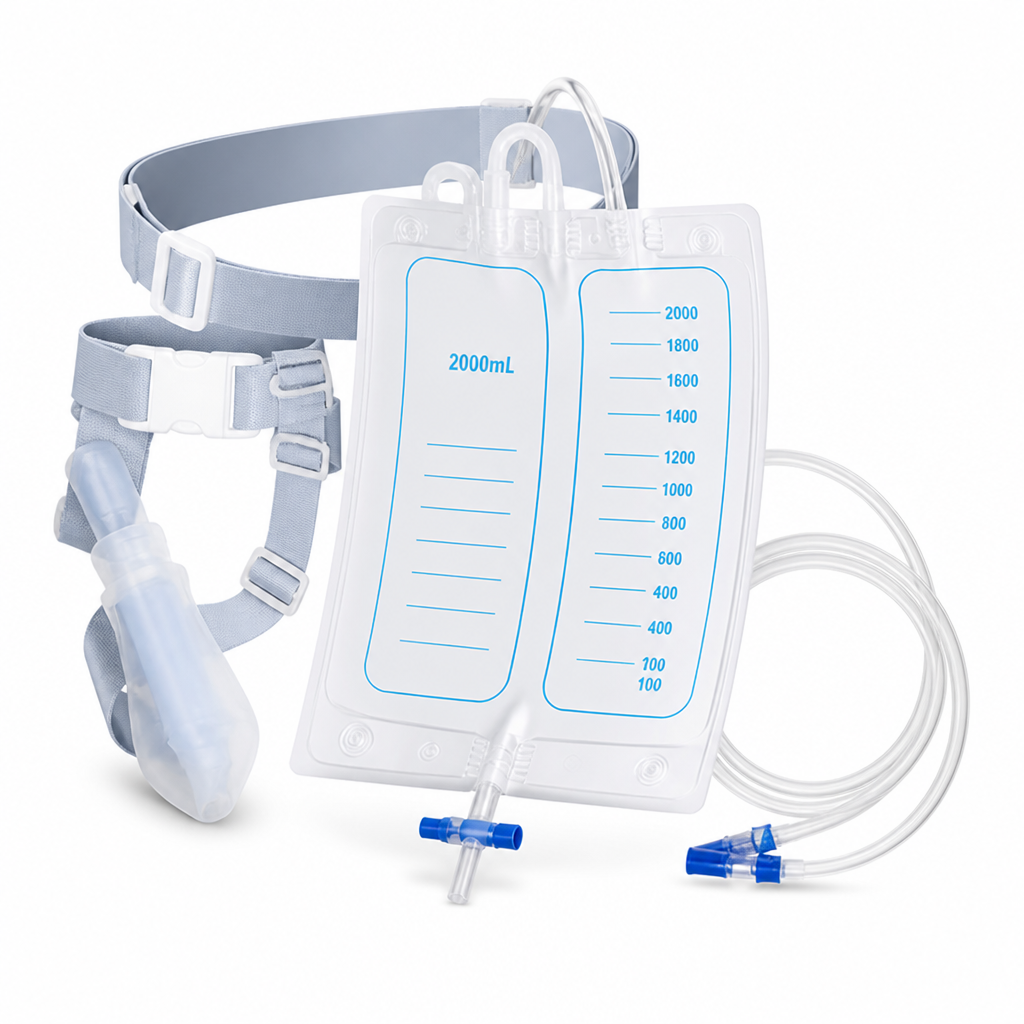 Silicone Wearable Urine Collection Kit (39-Inch Tube)