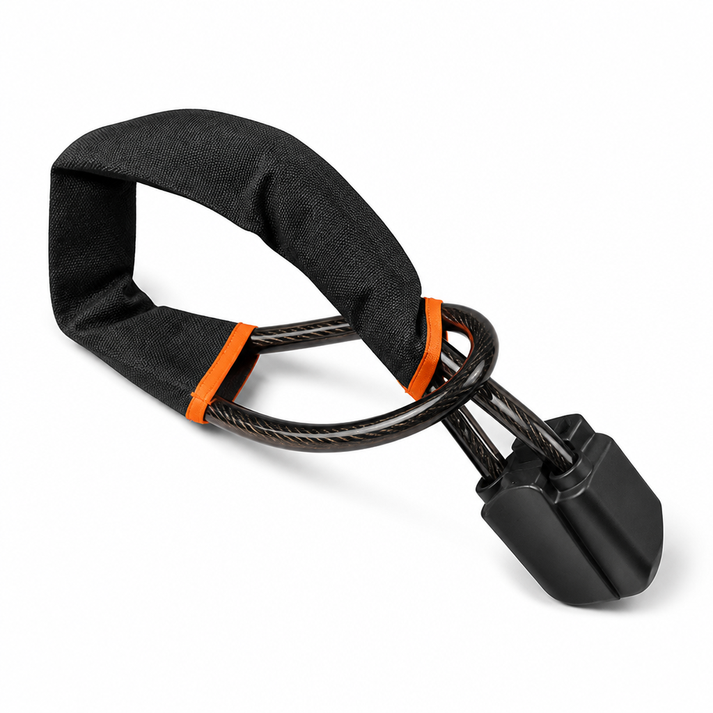 Braided Steel Core PVC-Coated Steering Wheel Lock (Universal Fit)
