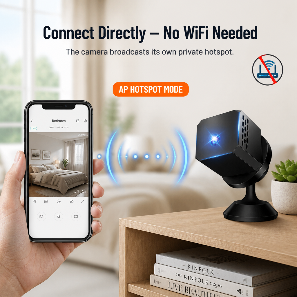 SecureVue™ — Monitor Every Room via Your Phone, Even Offline