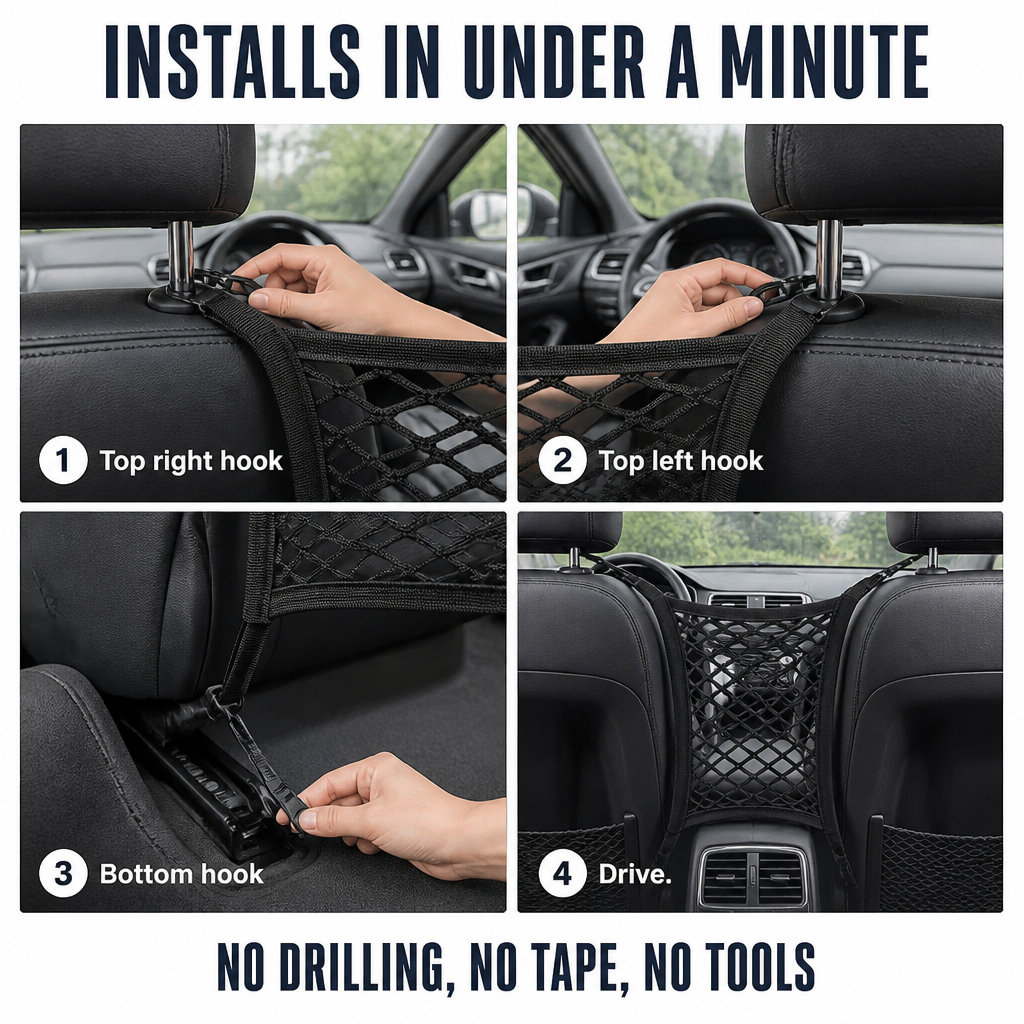ShieldBarrier™ — Prevent Pets and Kids From Climbing Up Front While Driving