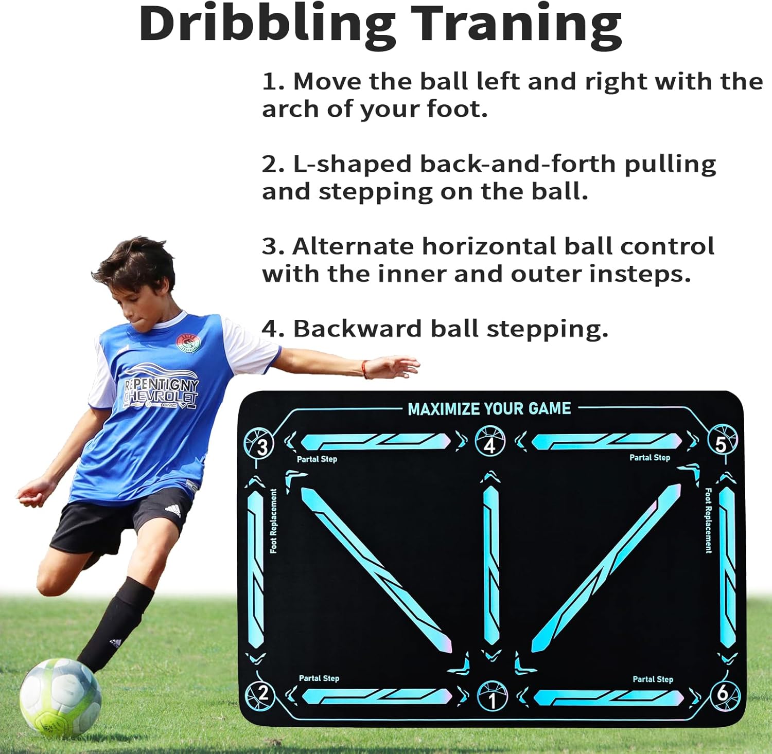 Training Mat for Soccer Skills Development – Ball Control & Speed