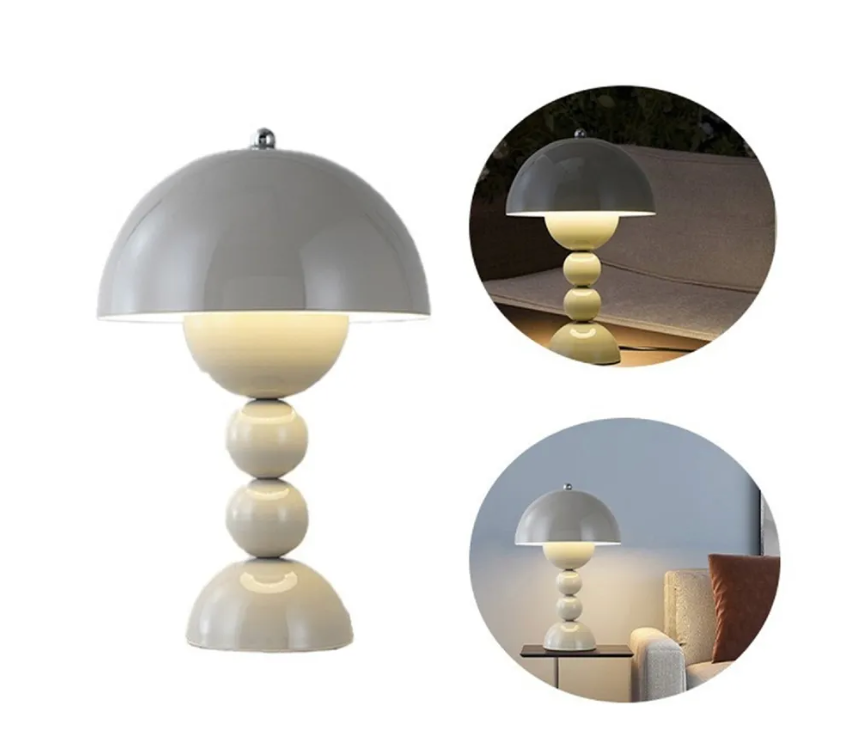 Nordic Mushroom LED Table Lamp Dimmable | Rechargeable via USB