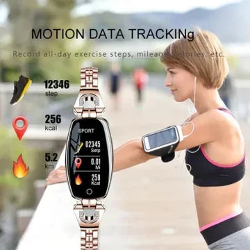 Smart Fitness Tracker with Heart Rate and Blood Pressure Monitor for Women