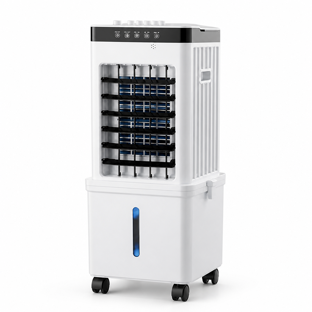 Portable 3-in-1 Cooling & Humidifying Air Cooler (Ice-Compatible Tank)