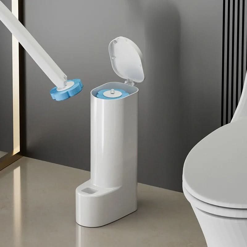 Disposable Toilet Brush Set featuring Replaceable Heads