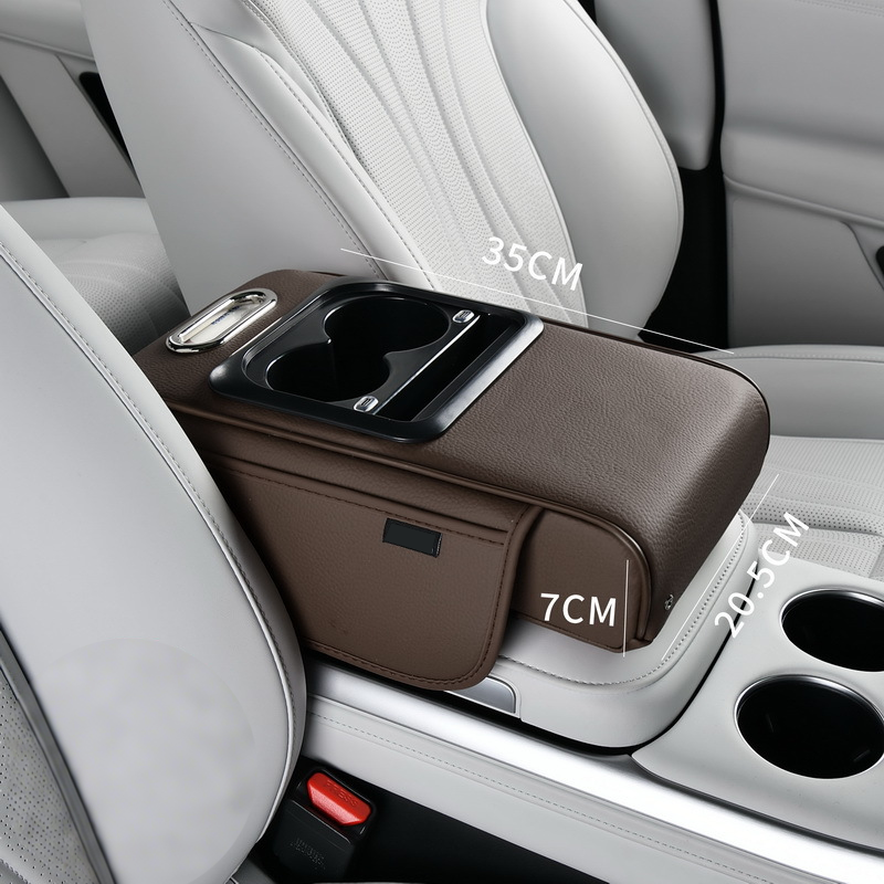Center Console Armrest for Car with USB Charging – Cup Holder & Storage
