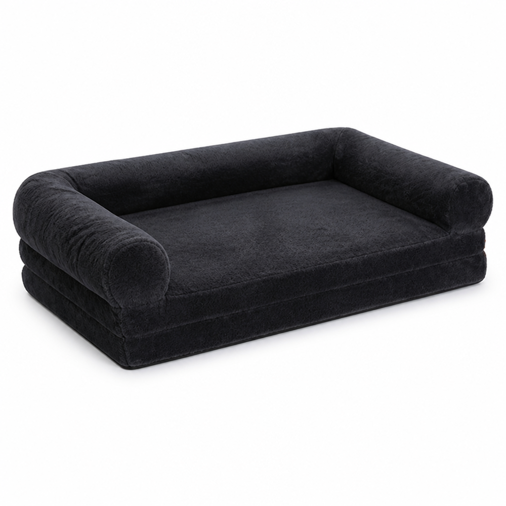 Orthopedic Memory Foam Convertible Dog Bed (Removable Washable Cover)