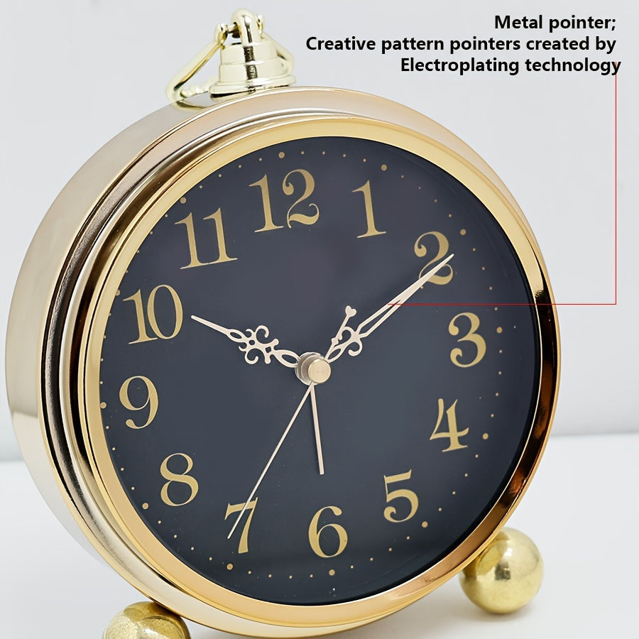 Timeless Elegance – Retro Metal Alarm Clock