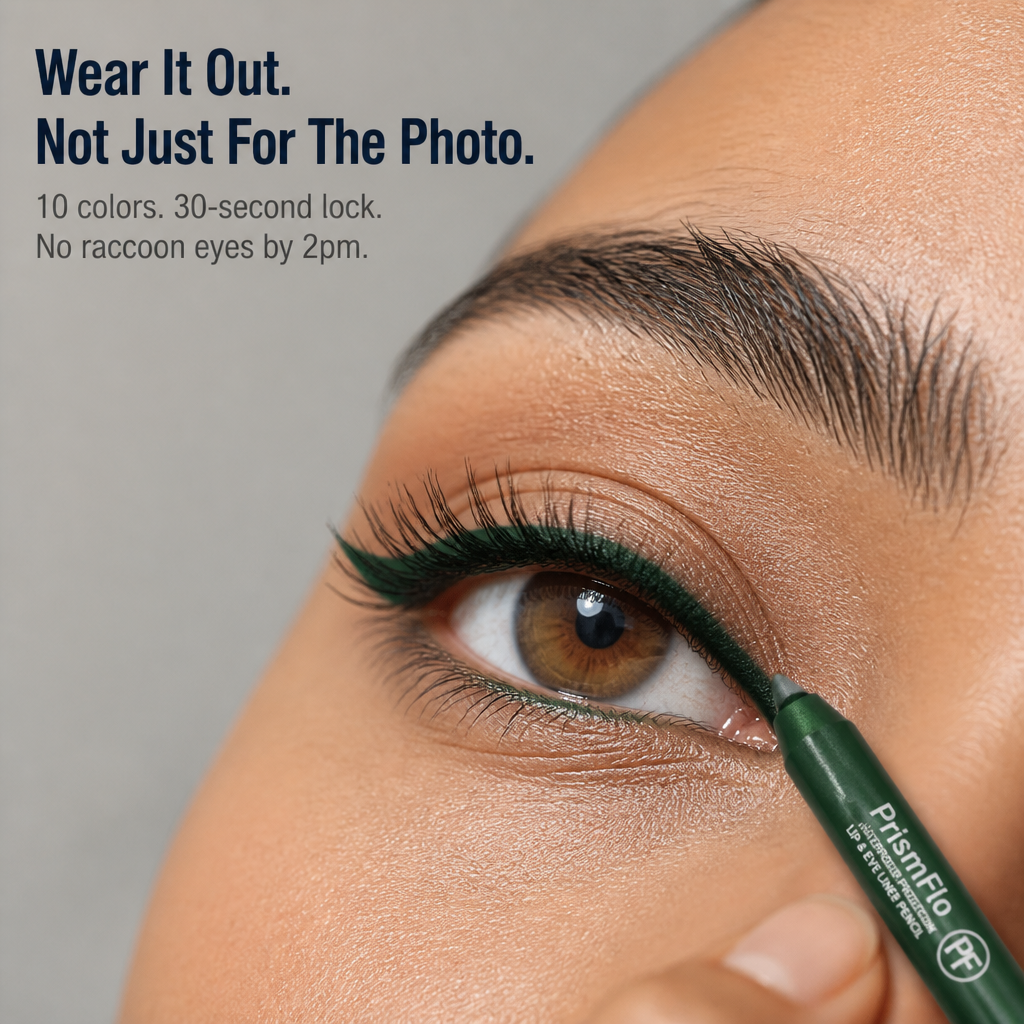 PrismFlo™ — Apply 10 Vibrant Eye Shades That Stay Put Until Taken Off