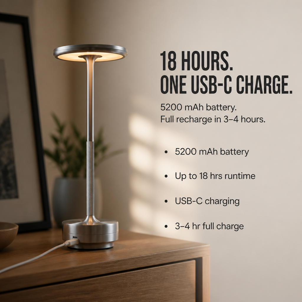 HaloLume™ — Leave the Chaos Behind with 18 Hours of Ideal, On-the-Go Glow