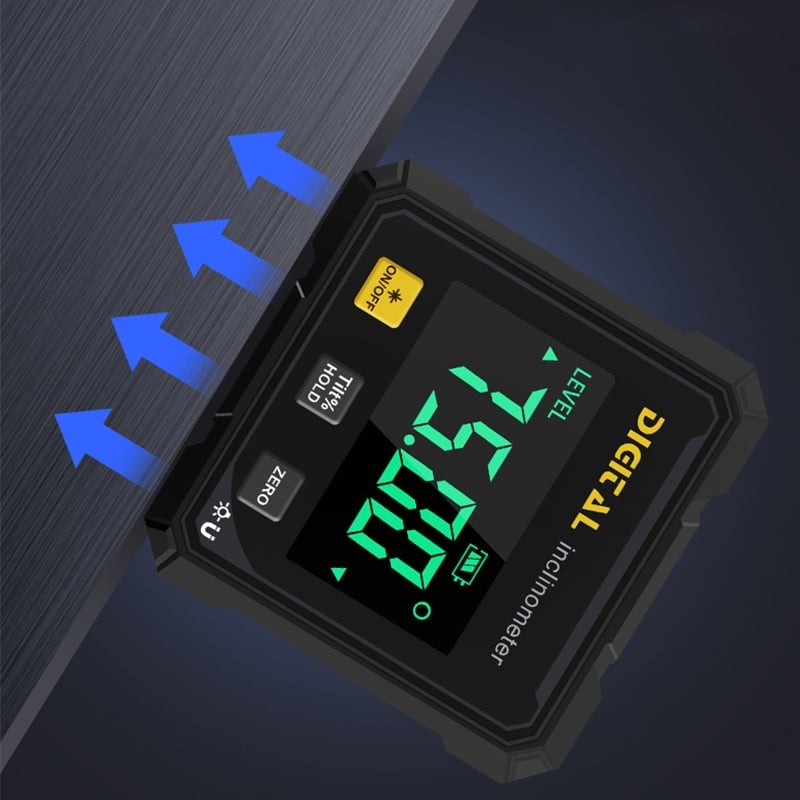 Magnetic Base Digital Angle Finder – 360° Accurate Measurement