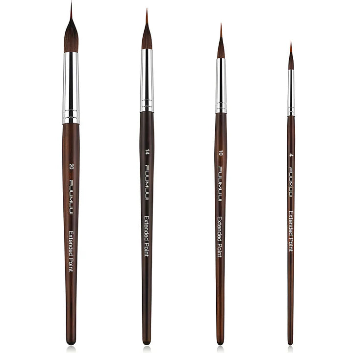 Detailing Brush Kit | Fine Lines & Precision | Wooden Handle | PinPointPro