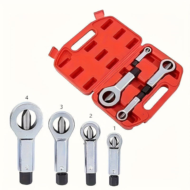 Nut Cracking Tool Kit – Four Sizes for Stuck and Damaged Nuts