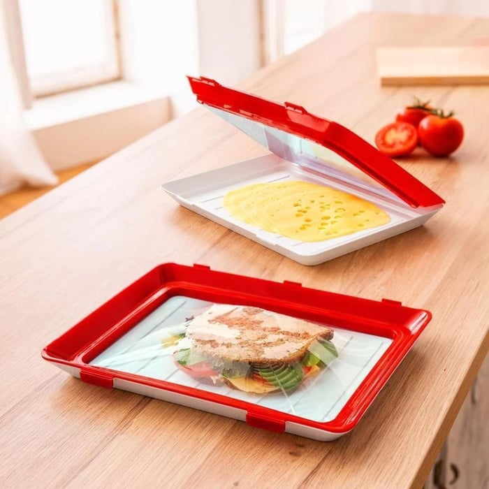 Fresh Storage Plate | Prolong Food Freshness | Stretch Seal Film | FreshPlate