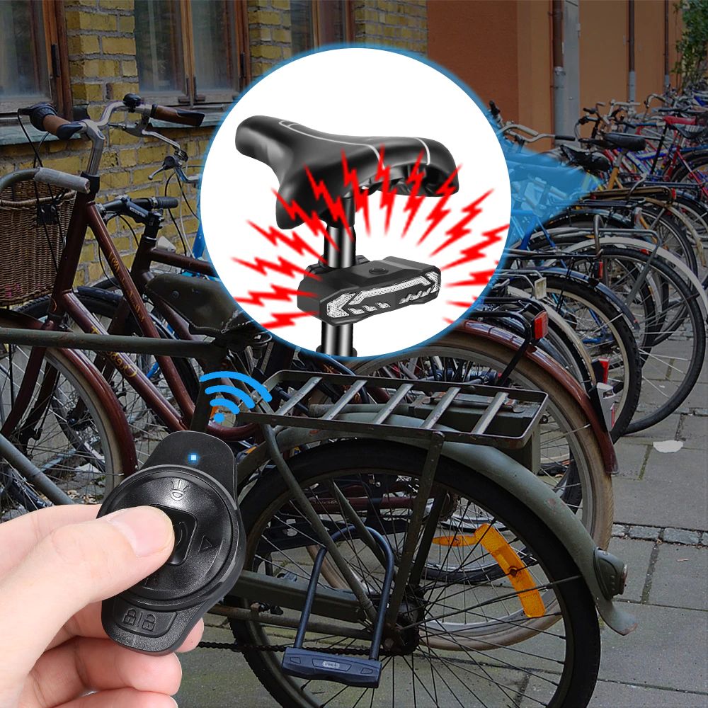 Bike Headlight with Security Alarm – Anti-Theft Feature