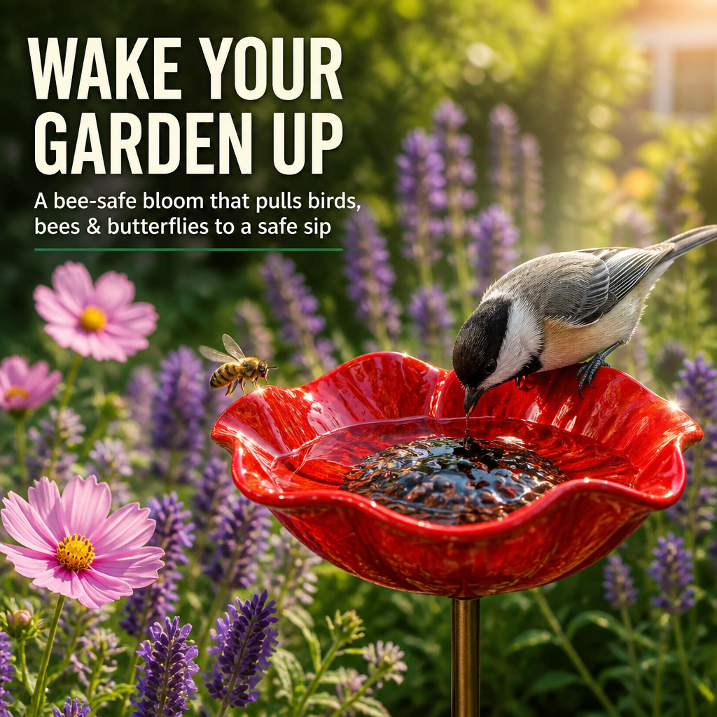 GardenLure™ — Attract Birds, Bees & Butterflies to a Secure Spot for Water