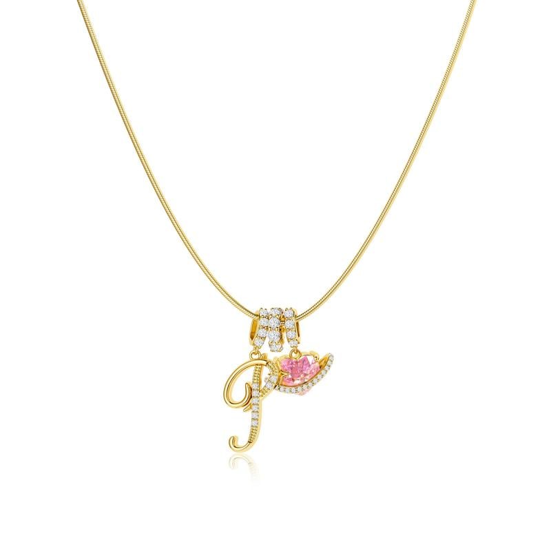 LuminaCharm™ 3-Layer Initial Pendant Necklace — Carry Your Unique Story with Effortless Glam and Confidence