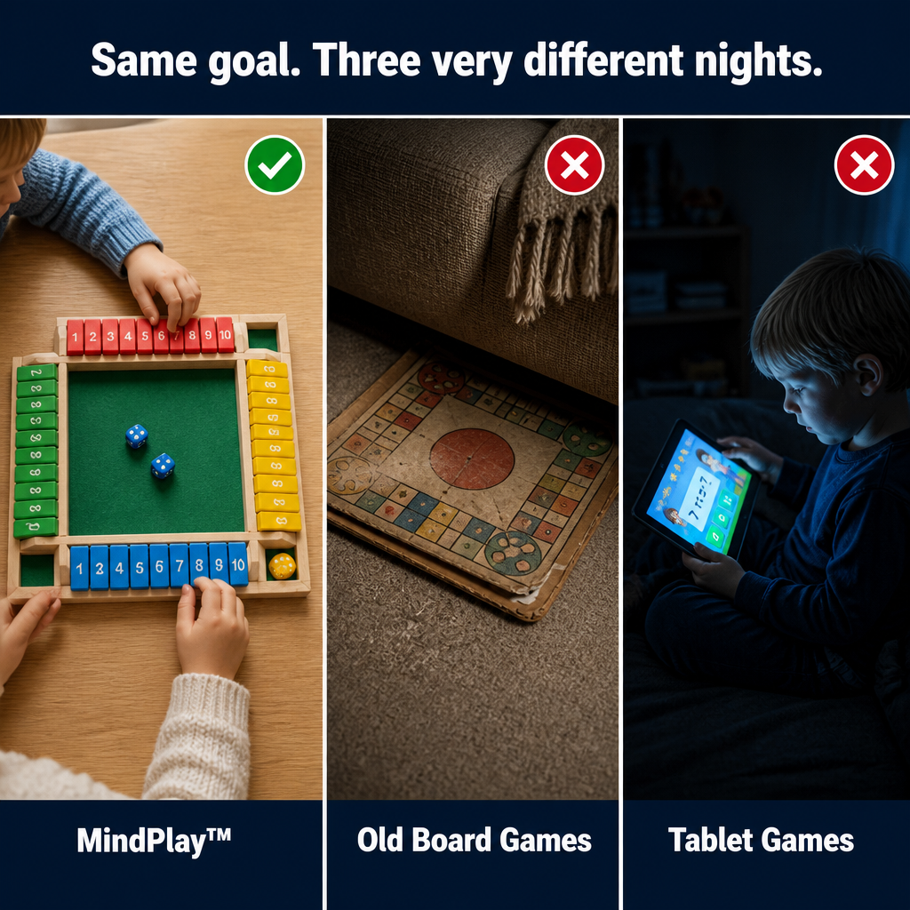 MindPlay™ — Swap Screen Time for Genuine Family Fun with Wooden Dice