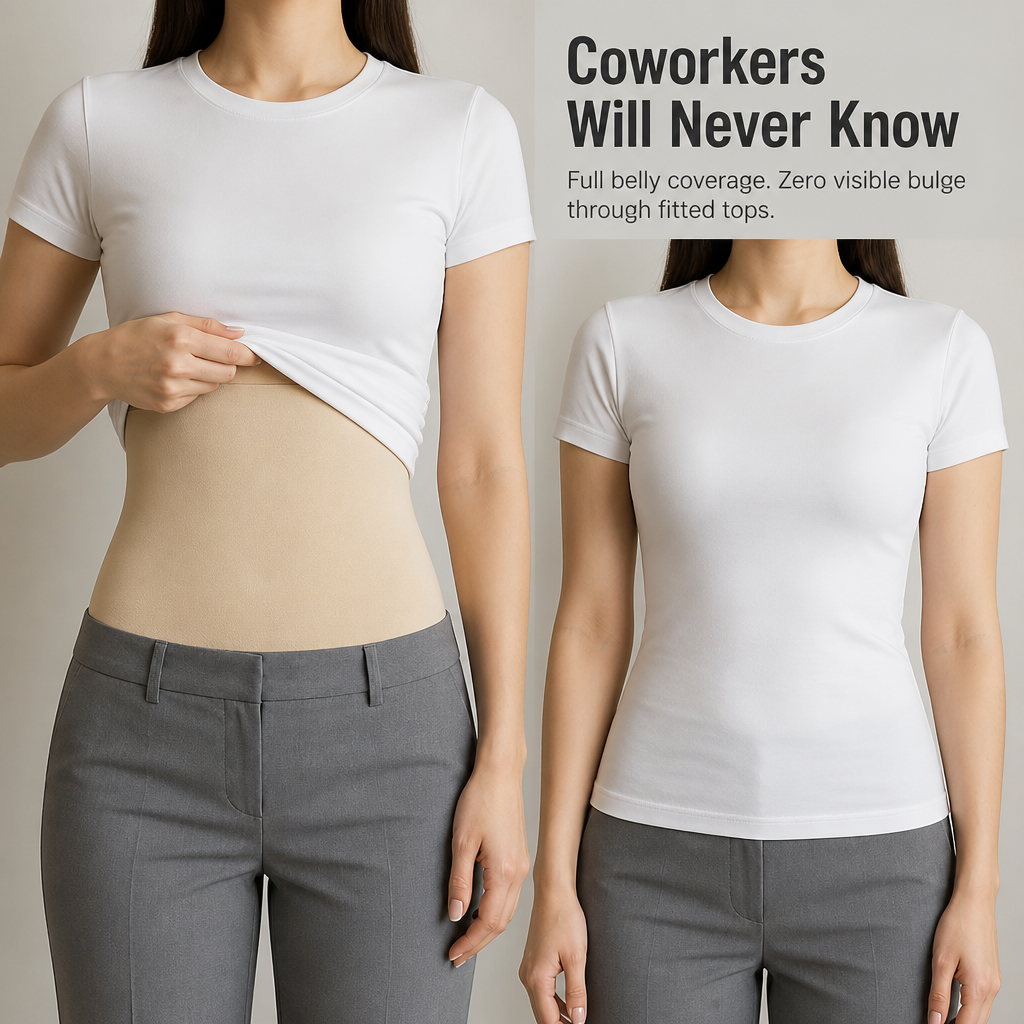 VivantaWrap™ — Envelop Your Belly with Mugwort Warmth, Ditch the Cords and Bulk