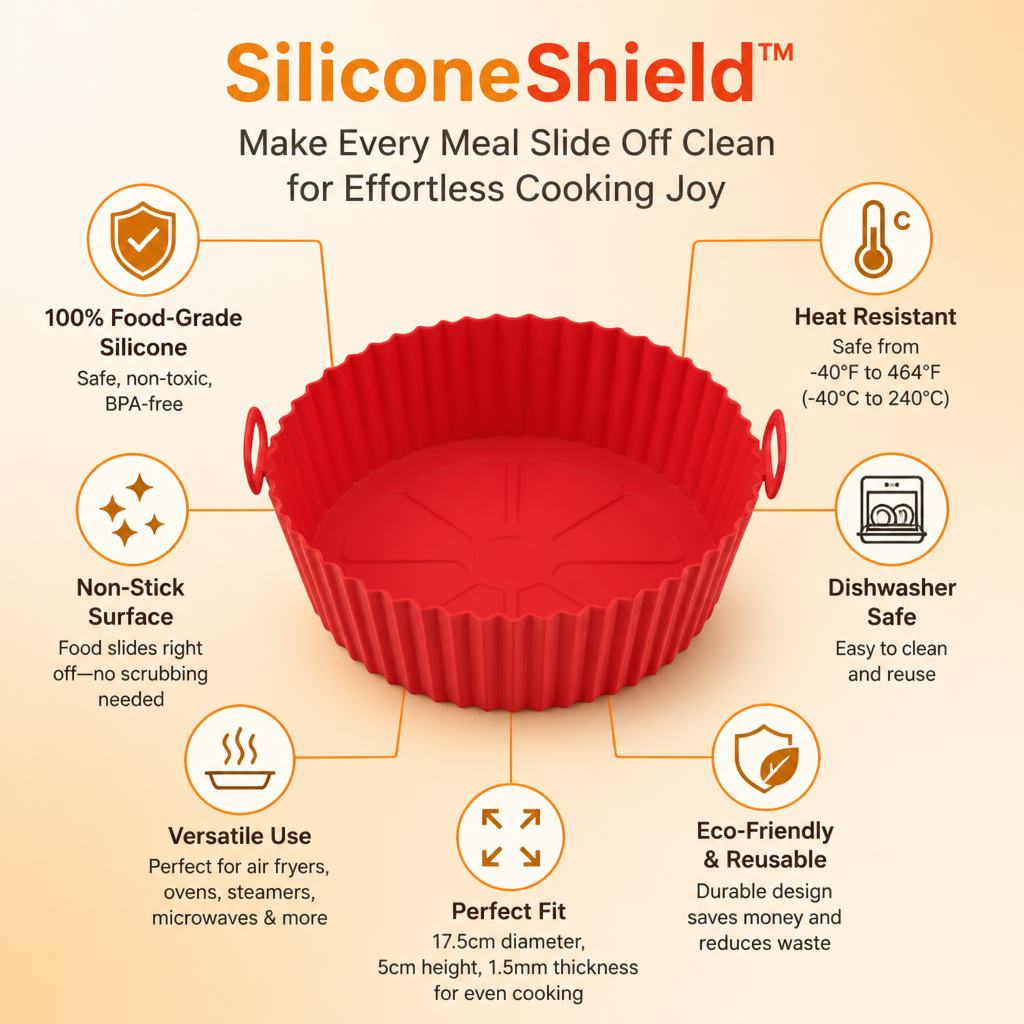 SiliconeShield™ — Make Every Meal Slide Off Clean for Effortless Cooking Joy