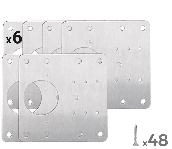 Kitchen Cabinet Hinge Plate Kit