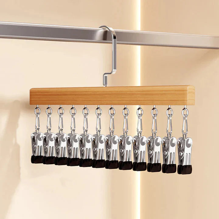 Set of Wooden Hangers – Two Hangers Included per Pack