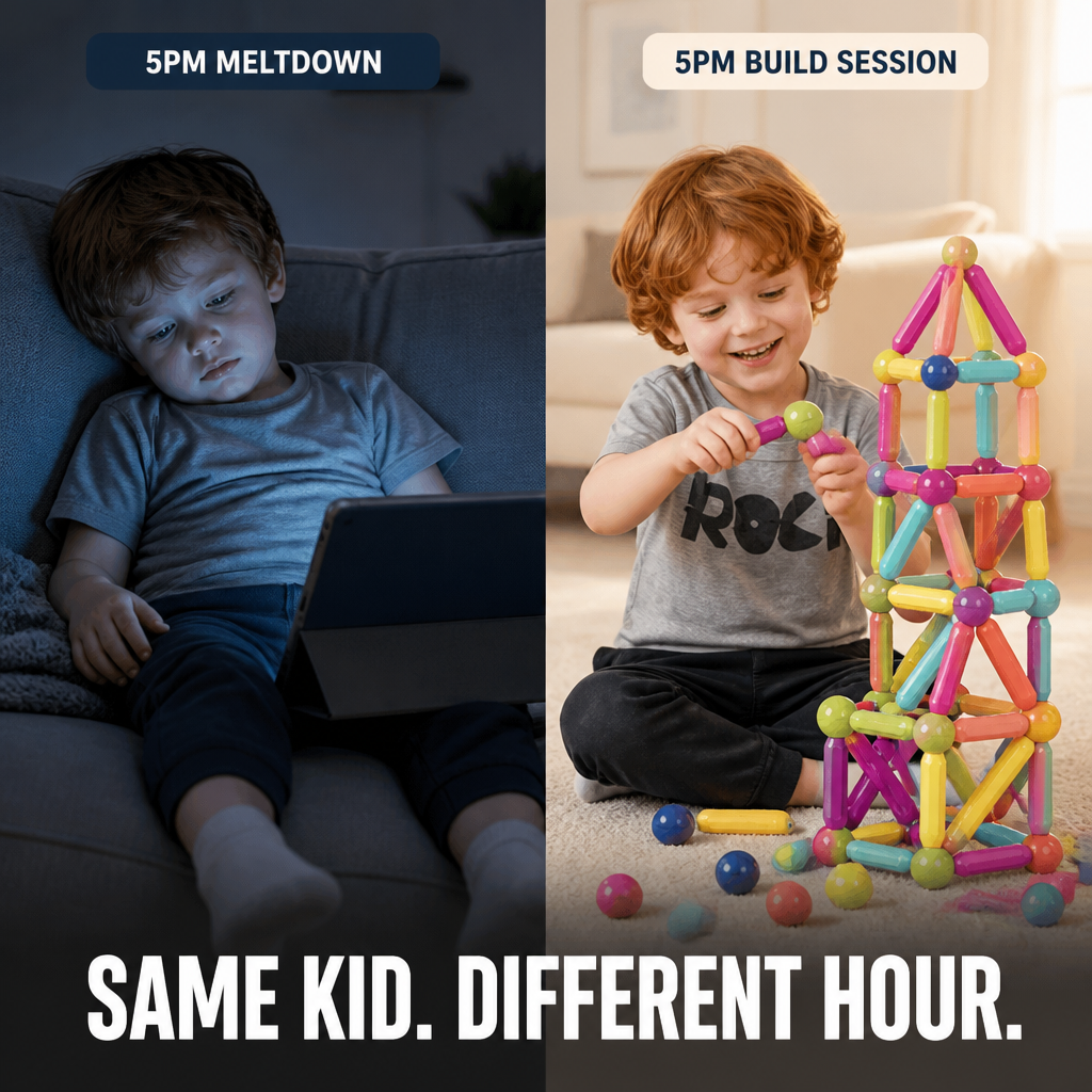 BrillioBlocks™ — Trade Screen Tantrums for Two-Hour Magnetic Build Times