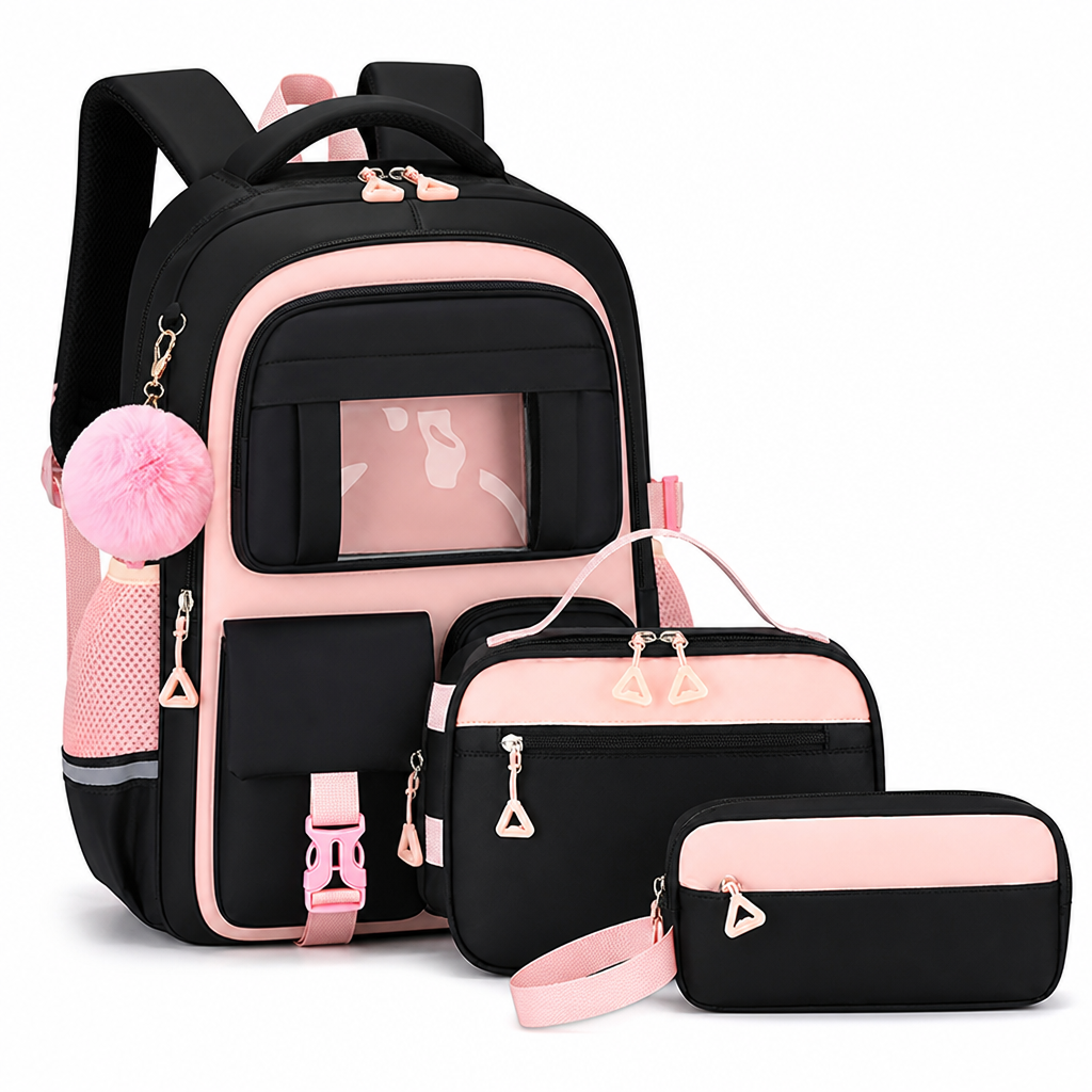 Large Capacity Multi-Pocket Backpack Set (Fits 16-Inch Laptop)