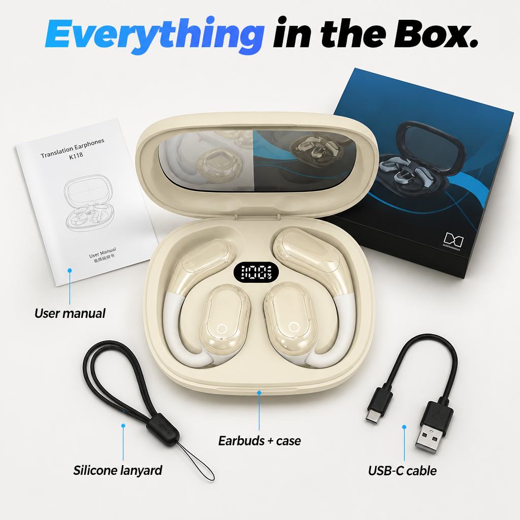 Linguara™ — Interpret 75 Languages Hands-Free, No Phone Needed