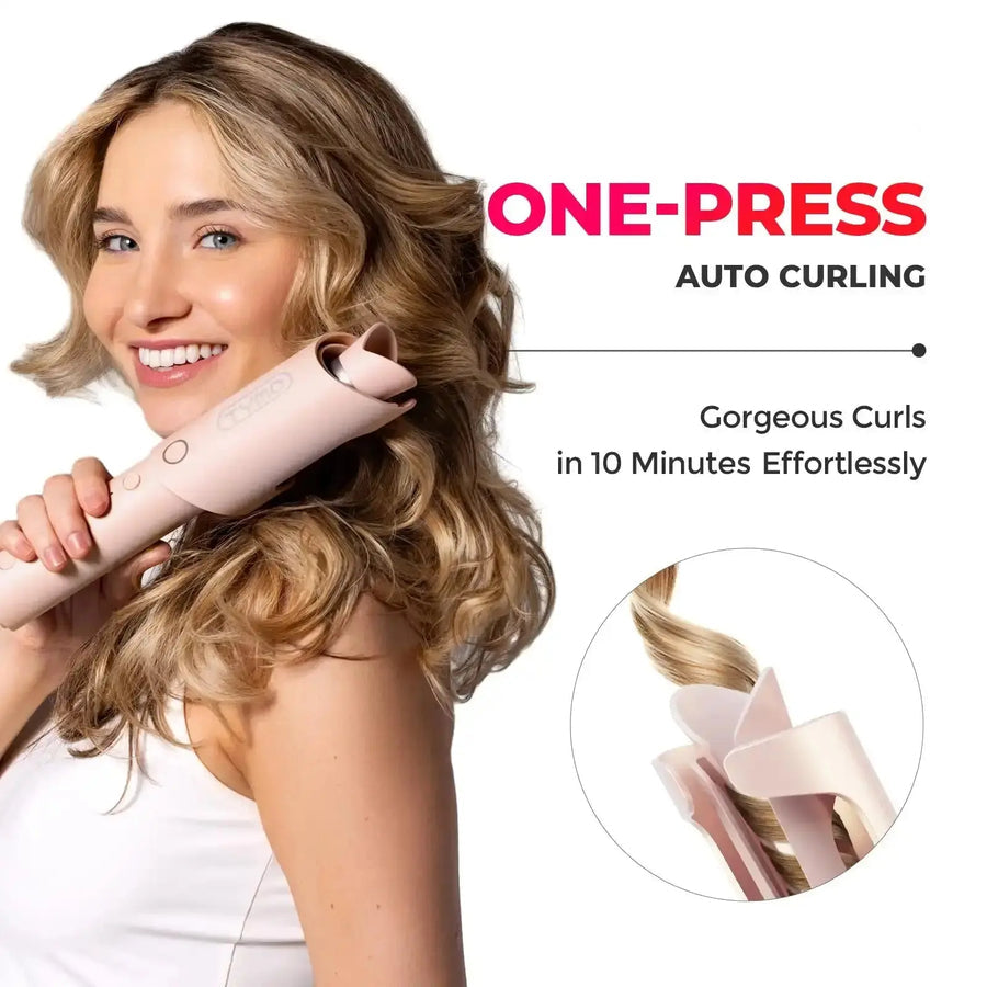 CurlAura™ Styler — Effortless, Head-Turning Curls That Shine and Last All Week