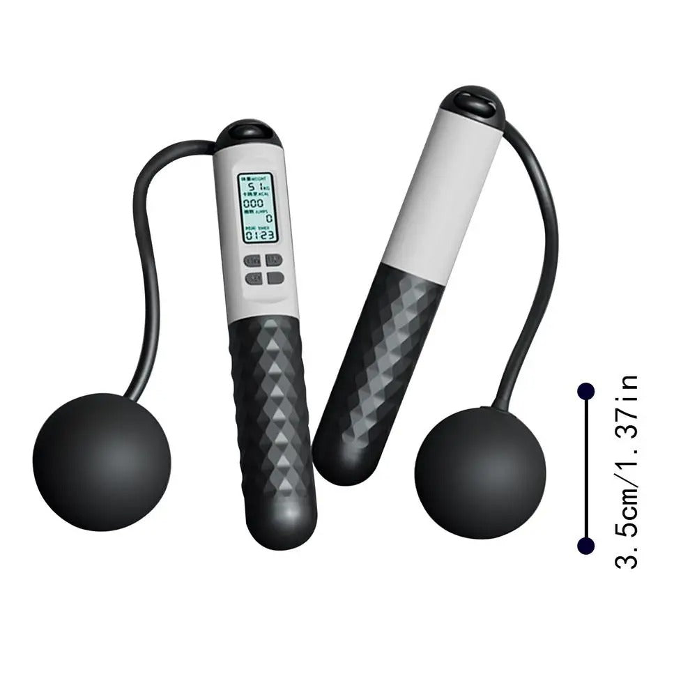 Weighted Jump Rope Without Ropes for Indoor Home Gym Fitness Tracking