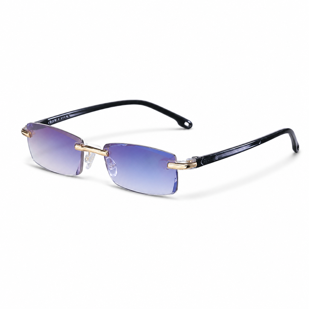 Multifocal Anti-Blue Light Rimless Glasses