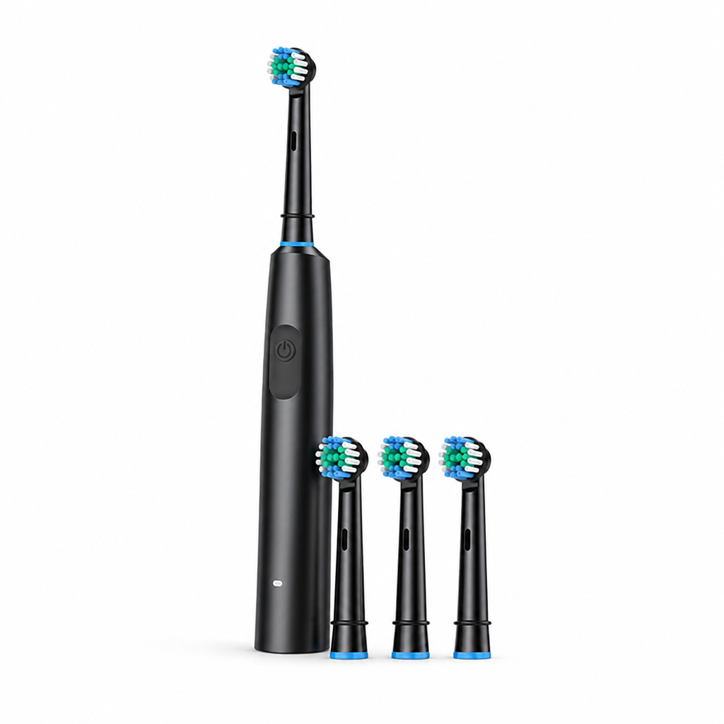Detachable Sonic USB Rechargeable Electric Toothbrush (Includes 4 Brush Heads)