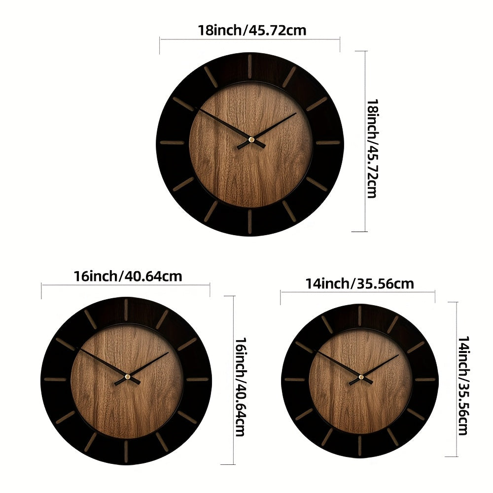 Heritage Timekeeper - Classic Round Wooden Wall Clock