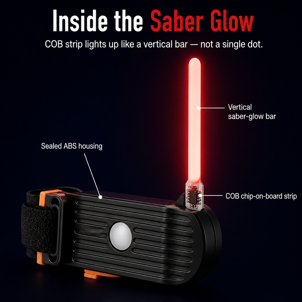 LumaGuard™ — Transform Your Seatpost Into a Radiant Saber Drivers Won't Overlook