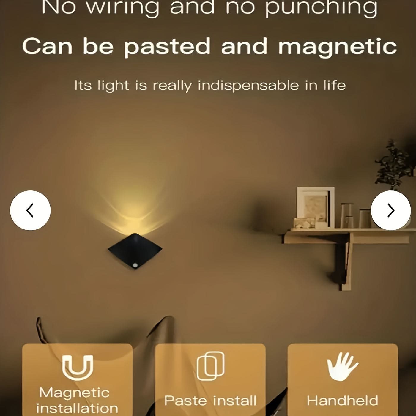 Modern Wall Night Light with Motion Sensor