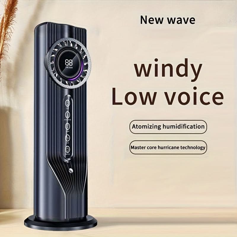 Portable USB Fan with Humidifier – 6-Speed Quiet Air Cooler for Desk