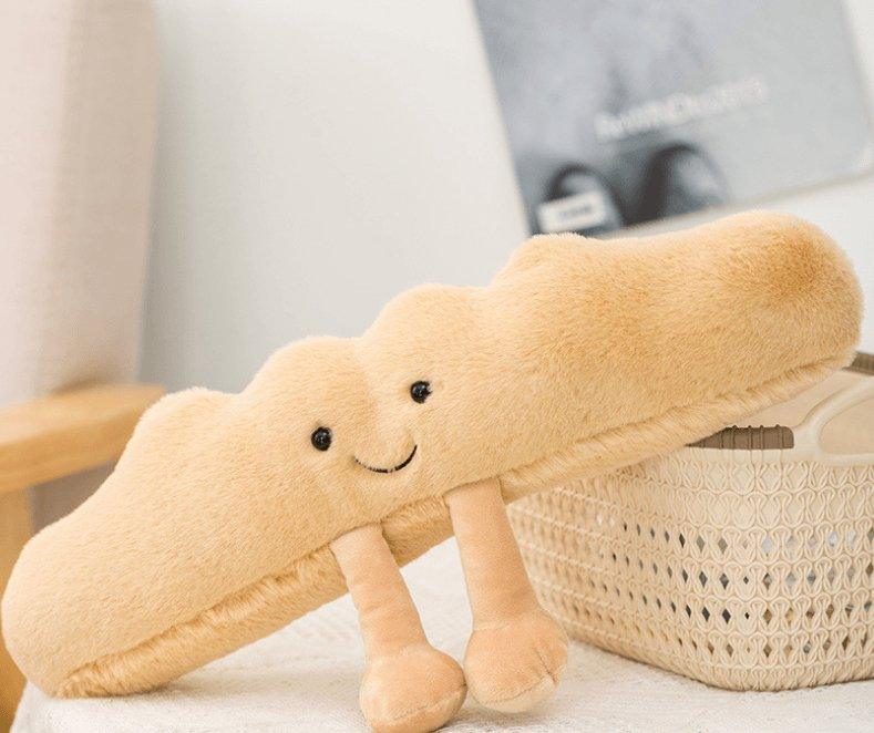 Cute Faces Bakery-Themed Plush Pillow