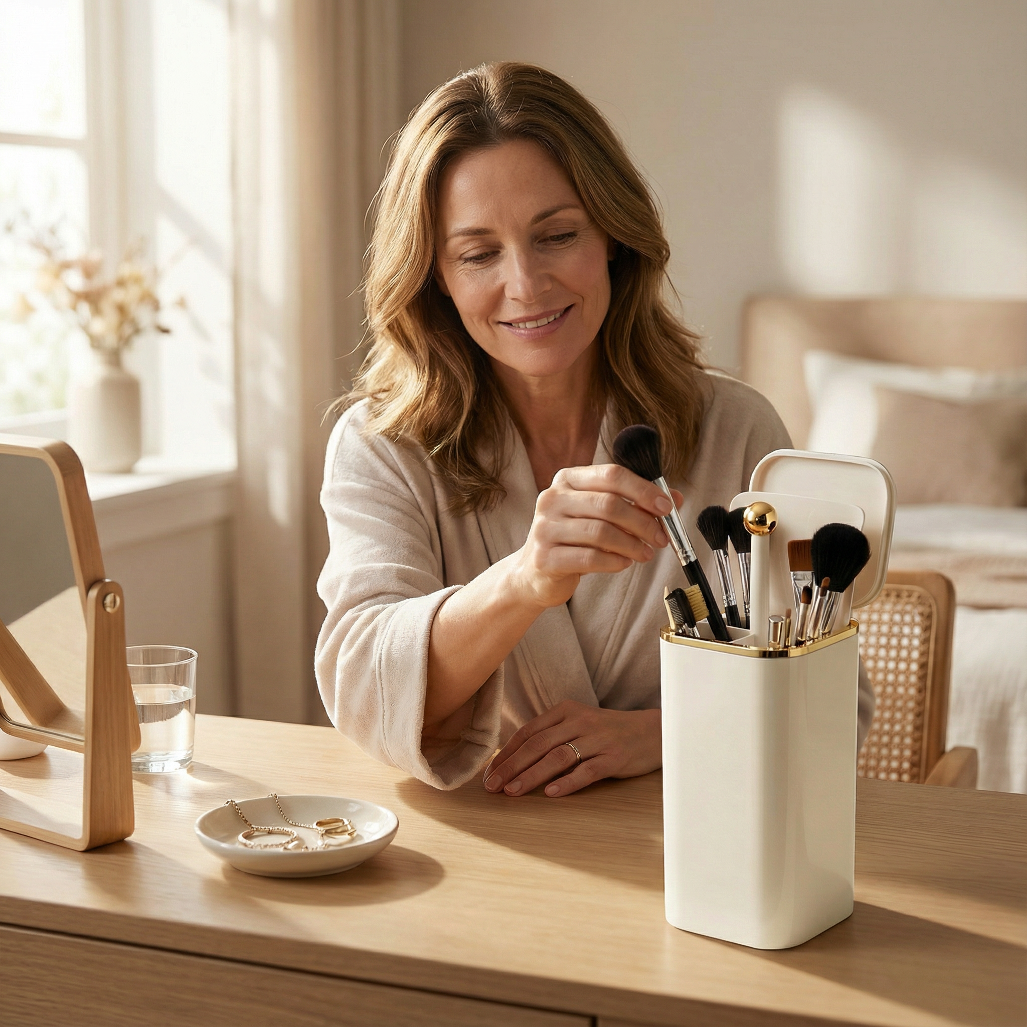 Brush Holder with Lifting Mechanism – Automatic Design