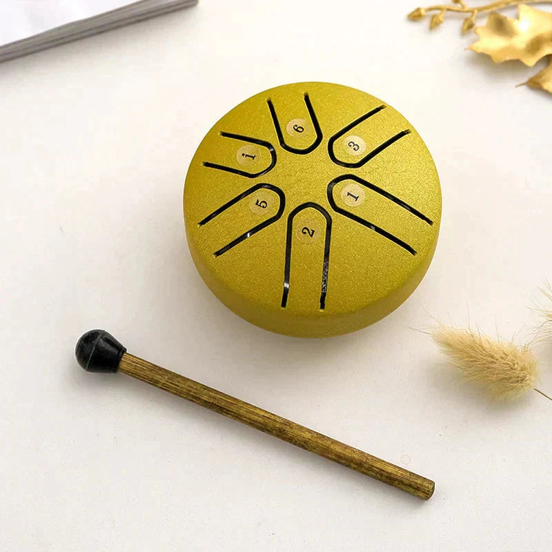 Portable 6-Tone Tongue Drum – Soothing Melodies for Travel