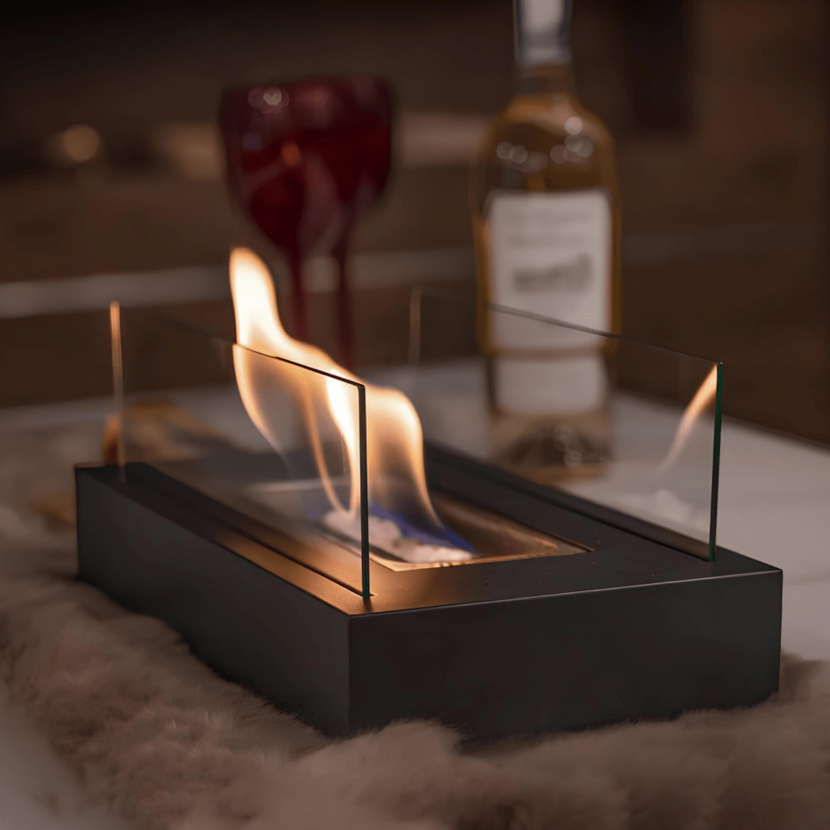 Indoor and Outdoor Smokeless Fireplace – Tabletop Bioethanol Fire Pit