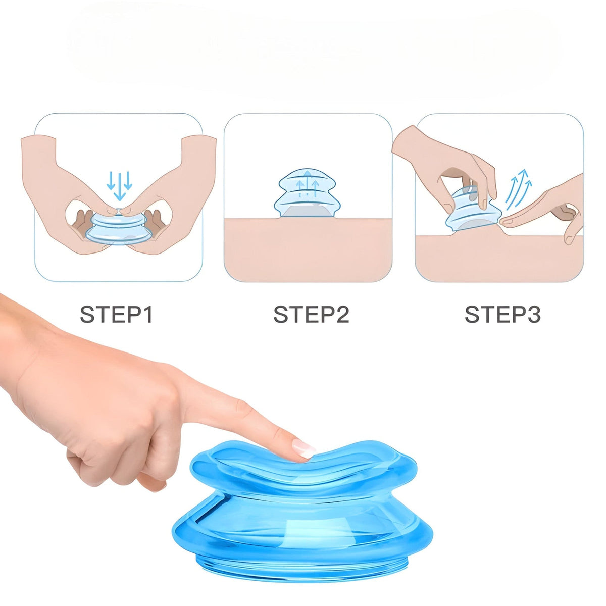 Cupping Therapy Set in Silicone for Pain Relief and Muscle Massage