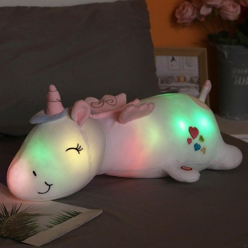 Enchanting Rainbow Unicorn Plush Buddy | Soothing Glow & Cuddle
