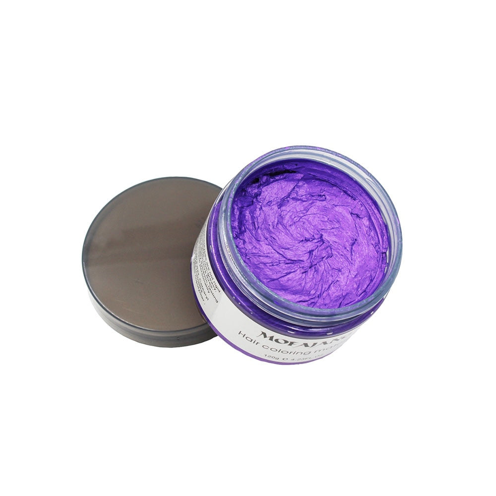 Eco-Friendly Hair Color Wax for Temporary Use – Washable Formula