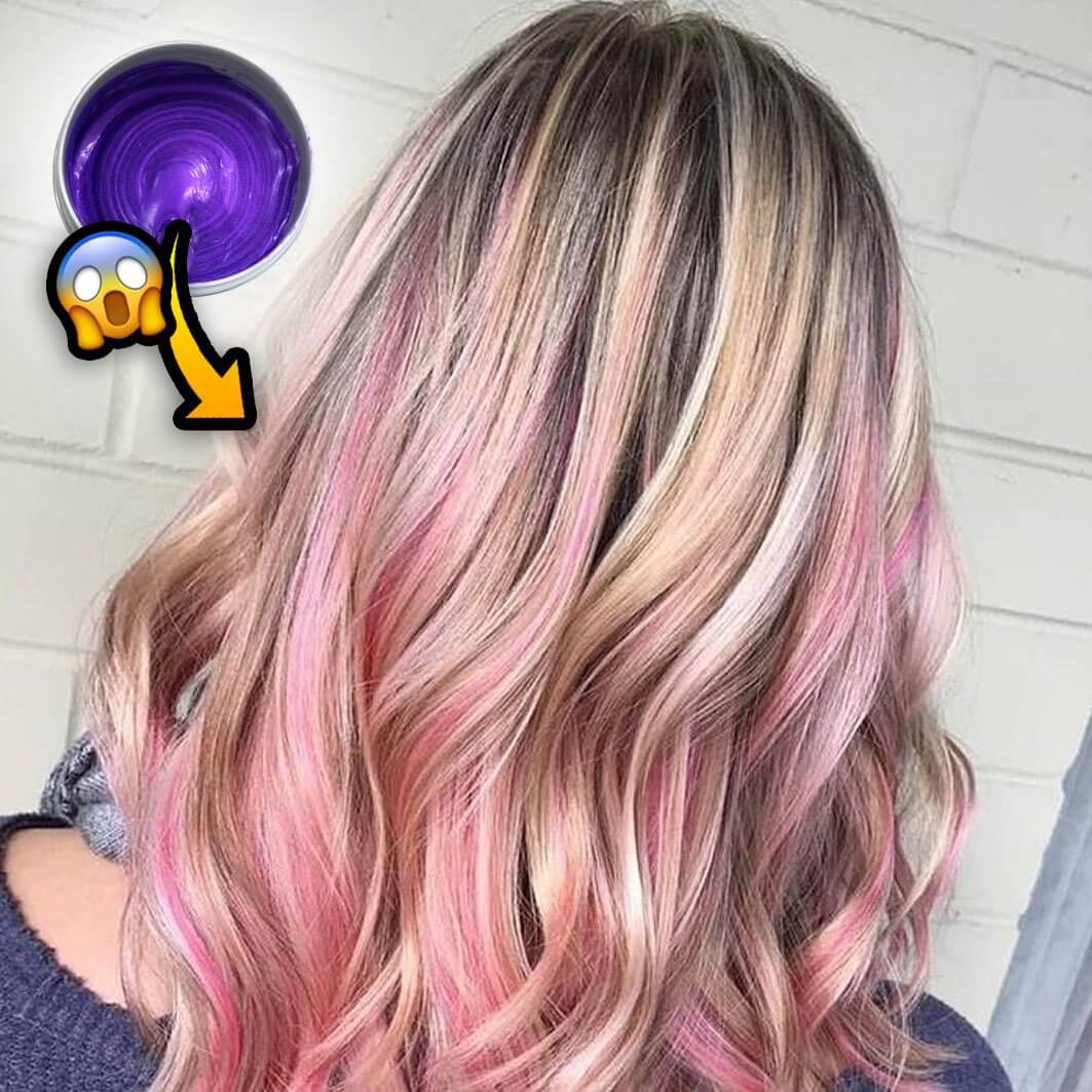 Eco-Friendly Hair Color Wax for Temporary Use – Washable Formula