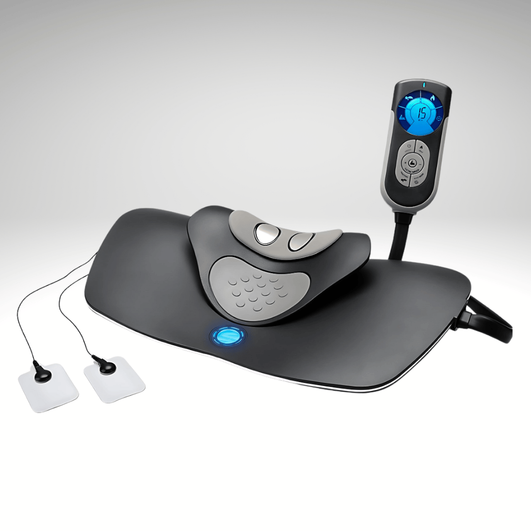 Heated EMS Red Light Neck Massager and Cervical Traction Device