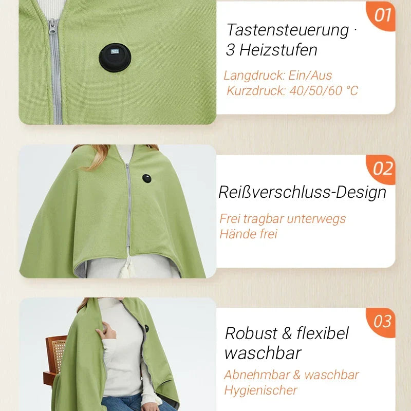 Portable Electric Blanket with Adjustable Heat Settings