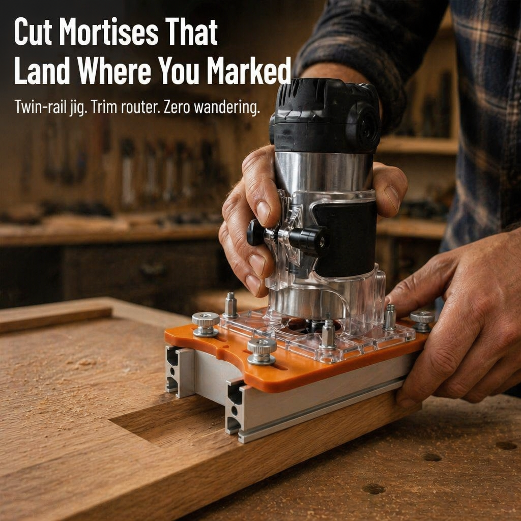 NovaCraft™ — Achieve Clean-Cut Mortises & Slots Without Router Drift
